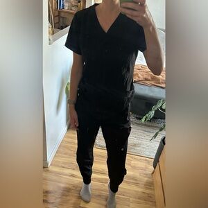 COPY - Black scrubs jogger style barco